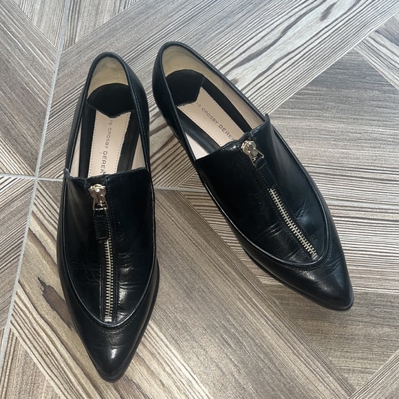 Genuine Leather Pointed Loafer with Zipper - Picture 4 of 7